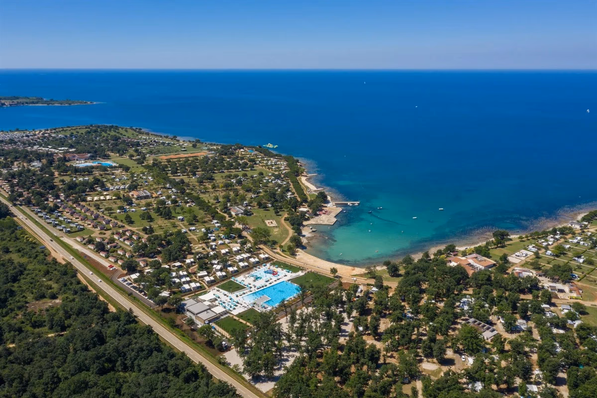 Overzicht van het terrein van Camping Park Umag
