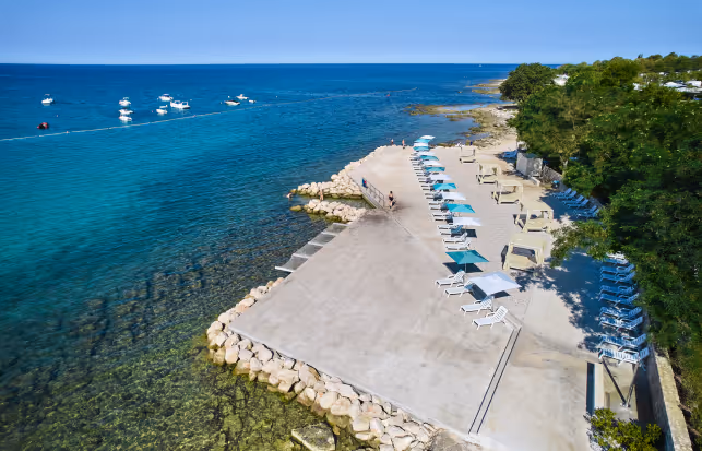 Canova strand bij Camping Park Umag